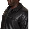 image:imageDockers Mens James Faux Leather Jacket Regular Big amp Tall SizesBlack W Chest Zip