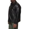 image:imageDockers Mens James Faux Leather Jacket Regular Big amp Tall SizesBlack W Chest Zip