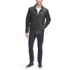 image:imageDockers Mens James Faux Leather Jacket Regular Big amp Tall SizesBlack W Chest Zip