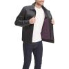 image:imageDockers Mens James Faux Leather Jacket Regular Big amp Tall SizesBlack W Chest Zip