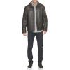 image:imageDockers Mens James Faux Leather Jacket Regular Big amp Tall SizesDark Brown W Chest Zip