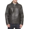image:imageDockers Mens James Faux Leather Jacket Regular Big amp Tall SizesDark Brown W Chest Zip