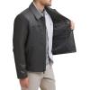 image:imageDockers Mens James Faux Leather Jacket Regular Big amp Tall SizesGrey W Chest Zip