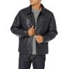 image:imageDockers Mens James Faux Leather Jacket Regular Big amp Tall SizesNavy W Chest Zip