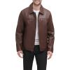 image:imageDockers Mens James Faux Leather Jacket Regular Big amp Tall SizesSienna Brown W Chest Zip