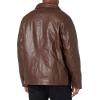 image:imageDockers Mens James Faux Leather Jacket Regular Big amp Tall SizesSienna Brown W Chest Zip