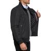 image:imageTommy Hilfiger Mens Performance Faux Memory Bomber JacketBlack Filled
