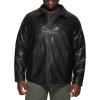 image:imageDockers Mens James Faux Leather Jacket Regular Big amp Tall SizesBlack W Chest Zip