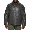 image:imageDockers Mens James Faux Leather Jacket Regular Big amp Tall SizesGrey W Chest Zip