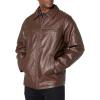image:imageDockers Mens James Faux Leather Jacket Regular Big amp Tall SizesSienna Brown W Chest Zip