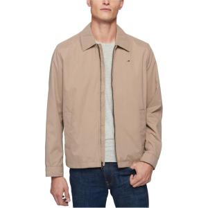 image:imageTommy Hilfiger Mens Lightweight Zipup Microtwill Golf Jacket Standard and Big amp Tall SizesKhaki