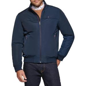 image:imageTommy Hilfiger Mens Performance Faux Memory Bomber JacketNavy Filled