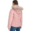 image:imageWomens Short Puffer Jacket With Removable Faux Fur Trimmed HoodWoodrose