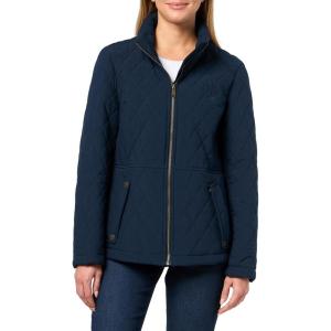 image:imageTommy Hilfiger Womens Brass Hardware Transitional Barn Jacket Quilted CoatNavy