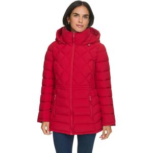 image:imageTommy Hilfiger Womens Short Quilted Puffer JacketCrimson