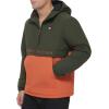 image:imageTommy Hilfiger Adaptive Mens Performance Fleece Lined Hooded Popover JacketRosinBurnt Orange