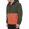 image:imageTommy Hilfiger Adaptive Mens Performance Fleece Lined Hooded Popover JacketRosinBurnt Orange