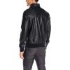 image:imageTommy Hilfiger Adaptive Mens Tommy Hilfiger Mens Smooth Lamb Touch Faux Leather Unfilled BomberBlack