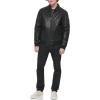 image:imageTommy Hilfiger Adaptive Mens Tommy Hilfiger Mens Smooth Lamb Touch Faux Leather Unfilled BomberBlack Laydown Collar