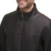 image:imageTommy Hilfiger Adaptive Mens Tommy Hilfiger Mens Smooth Lamb Touch Faux Leather Unfilled BomberDark Brown