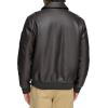 image:imageTommy Hilfiger Adaptive Mens Tommy Hilfiger Mens Smooth Lamb Touch Faux Leather Unfilled BomberDark Brown Laydown Collar