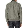 image:imageTommy Hilfiger Adaptive Mens Tommy Hilfiger Mens Smooth Lamb Touch Faux Leather Unfilled BomberLight Grey