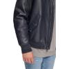 image:imageTommy Hilfiger Adaptive Mens Tommy Hilfiger Mens Smooth Lamb Touch Faux Leather Unfilled BomberNavy Laydown Collar