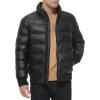 image:imageTommy Hilfiger Mens Midweight Quilted Faux Leather BomberBlack