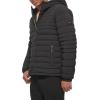 image:imageTommy Hilfiger Mens Stretch Poly Hooded Packable Jacket With Sherpa LiningBlack