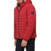 image:imageTommy Hilfiger Mens Stretch Poly Hooded Packable Jacket With Sherpa LiningRed