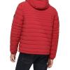 image:imageTommy Hilfiger Mens Stretch Poly Hooded Packable Jacket With Sherpa LiningRed