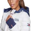 image:imageTommy Hilfiger Womens Zipup Packable JacketBright WhiteNavy