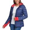 image:imageTommy Hilfiger Womens Zipup Packable JacketNavyCrimson