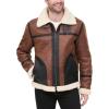 image:imageMens Tommy Hilfiger Mens Faux Shearling Aviator JacketBrown
