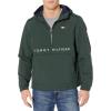 image:imageTommy Hilfiger Adaptive Mens Performance Fleece Lined Hooded Popover JacketGreen