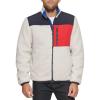 image:imageTommy Hilfiger Mens Contrast Sherpa Stand Collar JacketCream