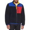 image:imageTommy Hilfiger Mens Contrast Sherpa Stand Collar JacketNavy