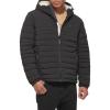 image:imageTommy Hilfiger Mens Stretch Poly Hooded Packable Jacket With Sherpa LiningBlack