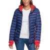 image:imageTommy Hilfiger Womens Zipup Packable JacketNavyCrimson