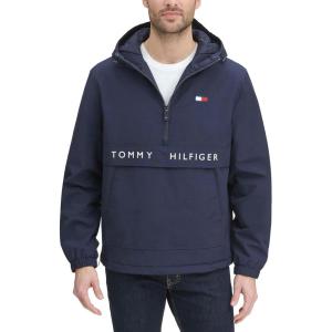image:imageTommy Hilfiger Adaptive Mens Performance Fleece Lined Hooded Popover JacketNew Navy