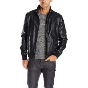 image:imageTommy Hilfiger Adaptive Mens Tommy Hilfiger Mens Smooth Lamb Touch Faux Leather Unfilled BomberBlack