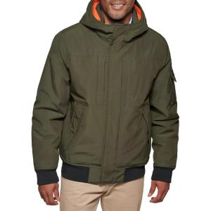 image:imageTommy Hilfiger Mens Arctic Cloth Hooded Utility BomberDark Forest