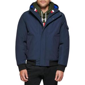image:imageTommy Hilfiger Mens Arctic Cloth Hooded Utility BomberNavy