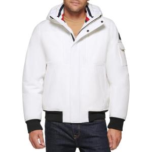 image:imageTommy Hilfiger Mens Arctic Cloth Hooded Utility BomberWhite