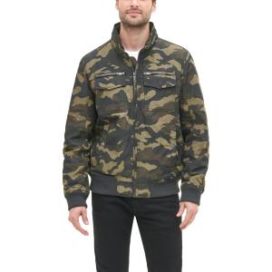 image:imageTommy Hilfigier Mens Water Resistant Performance Bomber Jacket Standard and Big amp TallCamo