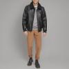 image:imageLevis Mens Faux Leather Aviator Bomber Jacket With Sherpa CollarBlack