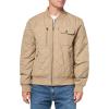 image:imageLevis Mens Levis Mens Diamond Quilted Bomber JacketLight Taupe