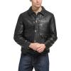 image:imageLevis Mens Lightweight Trucker Shirt JacketBlack Faux Leather
