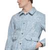 image:imageLevis Mens Lightweight Trucker Shirt JacketLight Blue Print Cotton Canvas