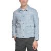 image:imageLevis Mens Lightweight Trucker Shirt JacketLight Blue Print Cotton Canvas
